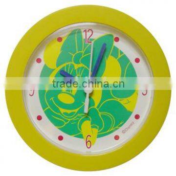 hot sell coloful plastic clock for promotion