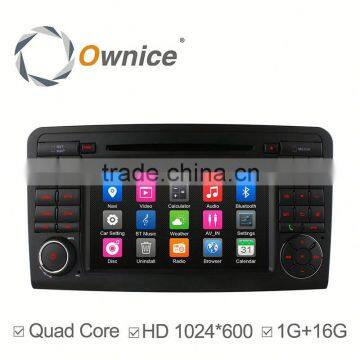 Capacitive screen Quad core Android 4.4 multifunction car DVD for Mercedes Benz ML-W164 with 1G RAM 16G rom steering wheel