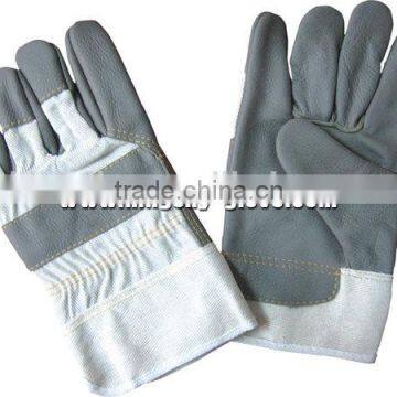 Dark color full palm furniture leather working glove