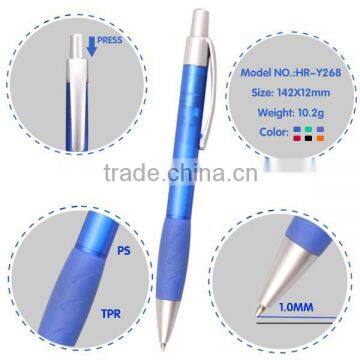 Quick-drying Ink Soft Rubber Grip Ballpoint Pen photo-2