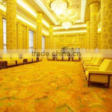 Print carpet Nylon Jacquard wall to wall hotel carpet domeino