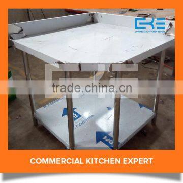 Commercial Kitchen Stainless Steel Corner Table photo-2