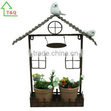 Vintage Style Hanging Metal Planters in Fish Style