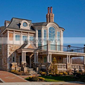 High Class Villa Use Natural Carved Limestone Column photo-5