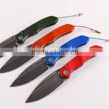 OEM folding knife with D2 blade and Titanium alloy handle