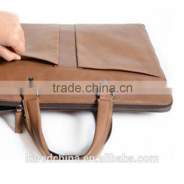 Wholesale excellent quality Genuine leather business men's bag