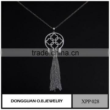 2016 Handmade White Gold Tassel Necklace Jewelry Wholesale For Women