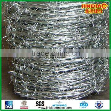 Galvanized Double Strands Twisted Barbed Wire (Anping Factory)