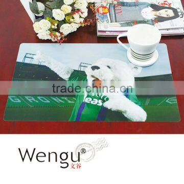 2015 new design arrival pp table place mat/drawing pvc cute table mat