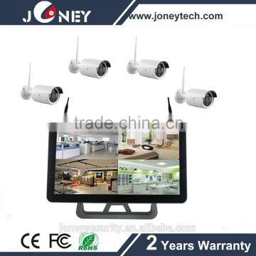 21.5 inch Monitor 1.3mp cctv H.264 wireless wifi NVR kit