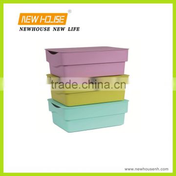 2016 New Design Rectangle Plastic Storage Box