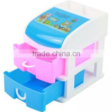 pp plastic multi-drawer jewelry print storage box with drawer