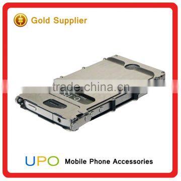 [UPO] Luxury Armor King Stainless Steel Iron Man Metal Aluminum Phone Case for IPhone 4 photo-5