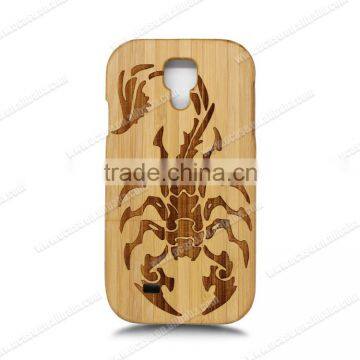 Ocase Laser Engrave Wholesale Wood For Samsung S4 Phone Case Two Parts Cell Cover