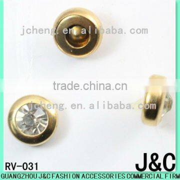 round rhinestone rivet