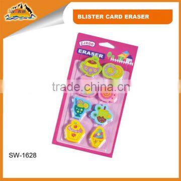 8pcs Different Color Snacks Eraser Set
