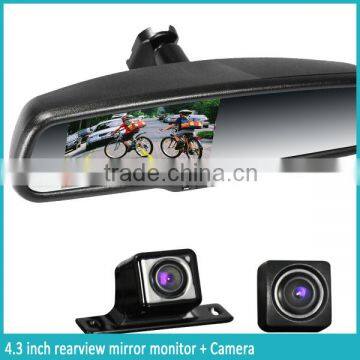 Vehicle Rear View Mirror Car Paking Sensors With Rear View Camera Mirror Monitor photo-2