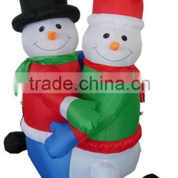 Inflatable Snowman couple