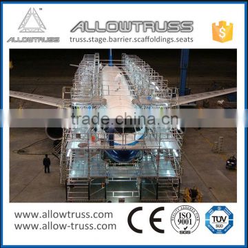 Aluminum scaffolding width vertical ladder rack