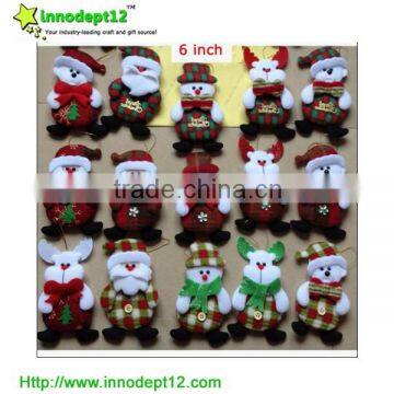 Christmas hanging decoration,felt christmas tree decoration, snowman, santa claus,deer