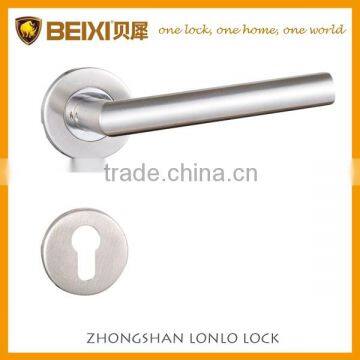 High security reversible made stainless steel SS finish entrance lever door lock set