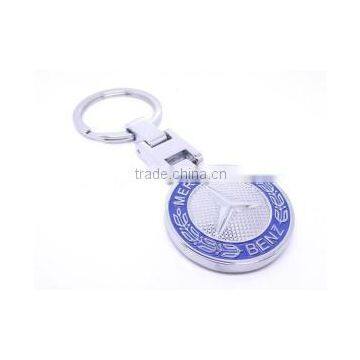 High-quality Custom cheap metal blank metal coin holder keychain with logo custom