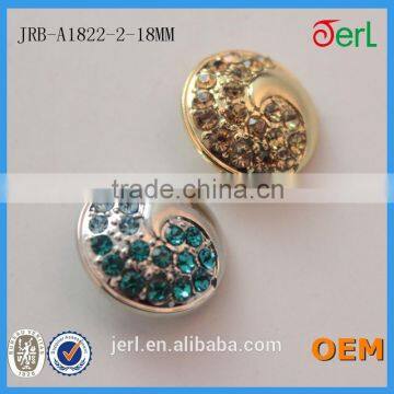 China gold diamond metal buttons