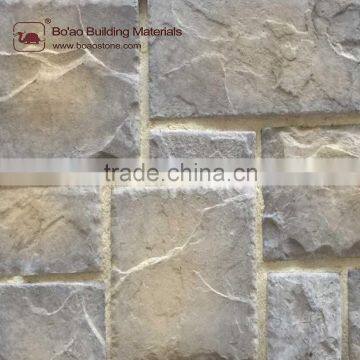 Artificial faux stone for walls