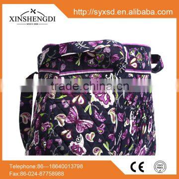 2016 Hot Cotton Quilted High Quality Fabric Floral Fashion Fancy Hipster Designer Ladies Shoulder Bag photo-3