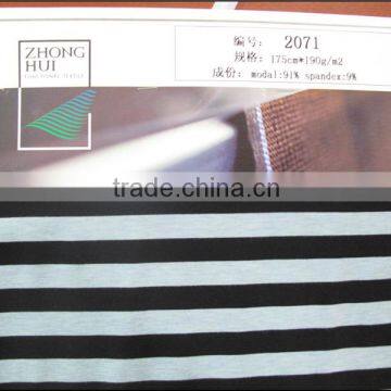 Modal Spandex Stripped Rib 175cm*190g/m2 for Garments ZH2071 photo-2