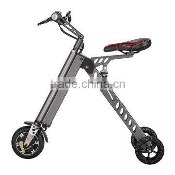 City foldable bike K style new designed three wheel electric scooter for adult/kid/teenager
