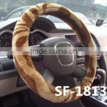 NEW design with warm zabra car steering wheel covers for truck sale from manufacture