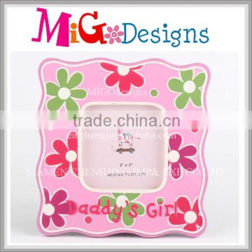 Wholesale Holiday Handmade Pink Flower Design Photo Frame