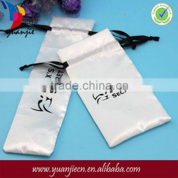 Latest new design Satin powerbank packaging bags with drawstring