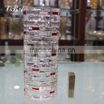 Party Wedding Decor Superior Quality Machine-made Glass Flower Vase,A Series Of The Straight Cylinder Vase photo-2