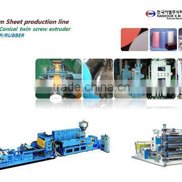 PP PE Sheet Production Line for cross linked foam