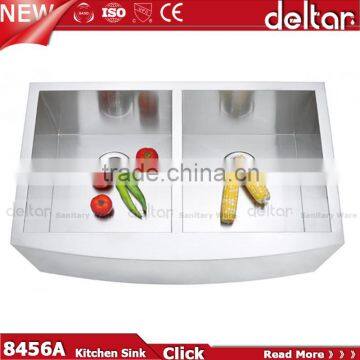 Foshan Supplier Topmount Hand Made Double Sink Sus 304 Material Cupc Sink photo-2