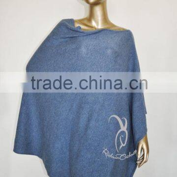 Off Shoulder Ladies Pure Cashmere Poncho