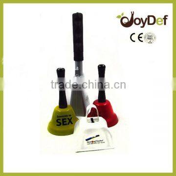 Adult popular sex toy hen party noisemaker gift ring for sex bell metal noise maker