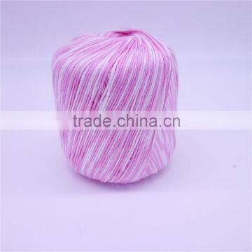 hand knitting yarn in ball space dyed china supplier cotton rayon yarn