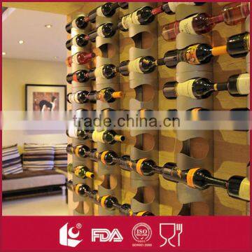 Household wholesale multifunctional stainless steel wine rack wall mount