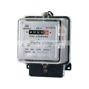 DD862-4 single-phase active watt-hour meter