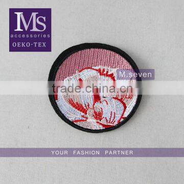 good price fabric logo patch decorative fabric patches trim in 8*9cm