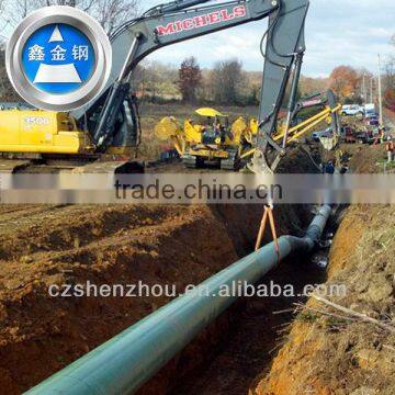 cangzhou LSAW welded steel pipes with flanges at both sides