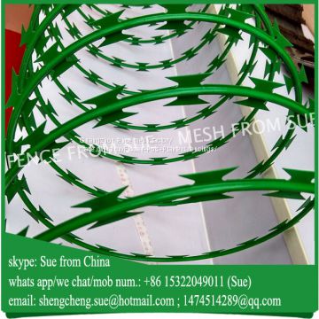 Made in China electric galvanized razor wire per roll