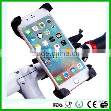 Adjustable rotating rubber mountings clip mobile phone holder