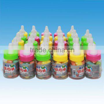 Halal fruity colorful Crispy Marshmallow in Nursing Bottle