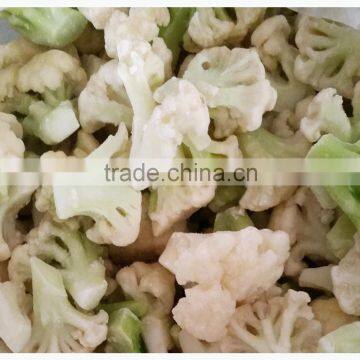 Frozen cauliflower green stem