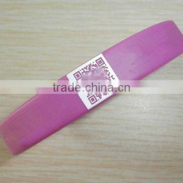 custom unique qr code bracelet silicone