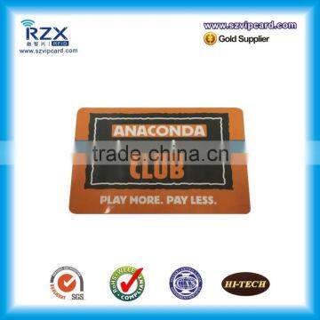 custom CMYK printing round corner CR80 plastic pvc card